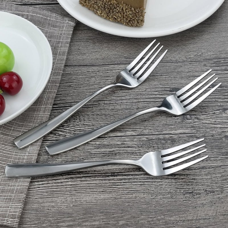 HOMMP 16-Piece Stainless Steel Salad Forks, Dessert Forks - Image 3